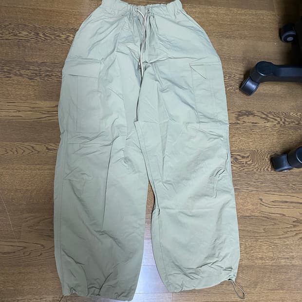 mosco 와이드 나일론 bdu 카고 밴딩 팬츠 베이지