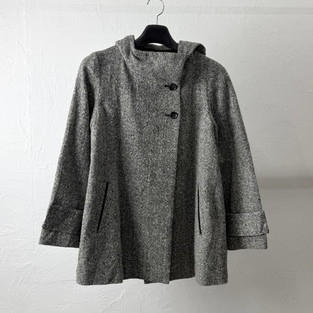 콤 사 이즘 투 버튼 울 코트