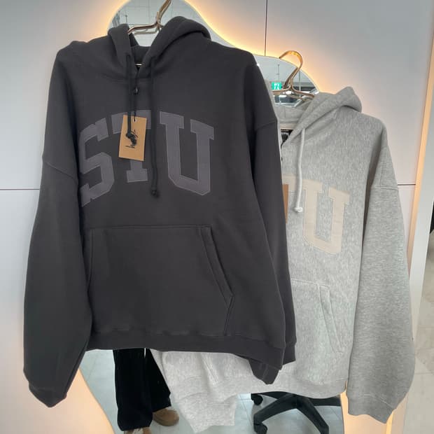 [새상품] [신상] 스투시 아플리케 남여공용 후드티