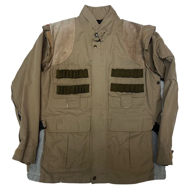 JPN Vintage 밀리터리 베이지탄창자켓 100