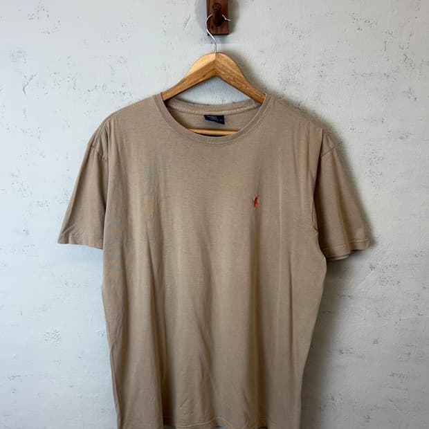 폴로랄프로렌 빈티지 포니로고 브라운 반팔티