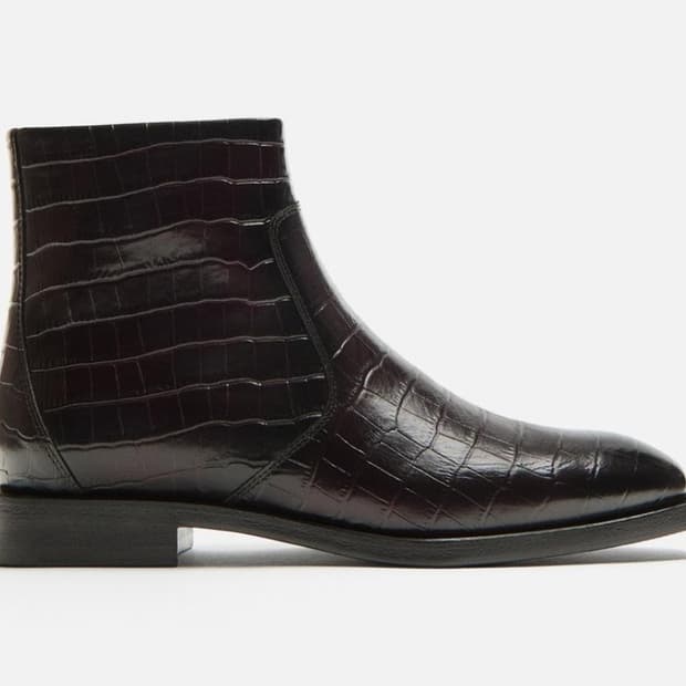 새상품 자라 컬렉션 가죽 브라운 부츠(290)