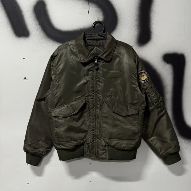 VTG 빈티지 밀리터리 CWU-45p 퀼팅 플라이트 자켓