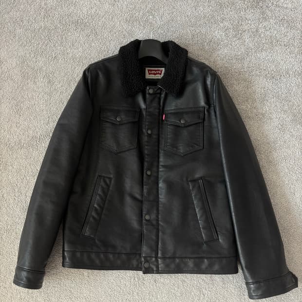 리바이스 쉐르파 레더 자켓