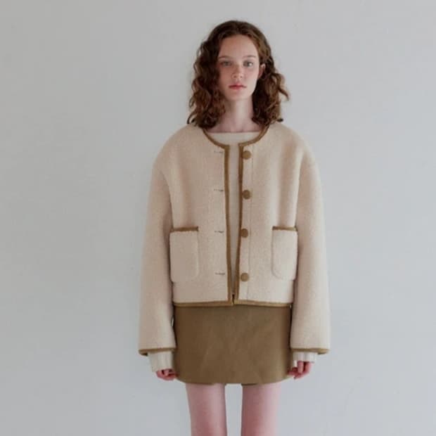 [원가16만/1회착용] HANE 스너그 시어링 자켓 S