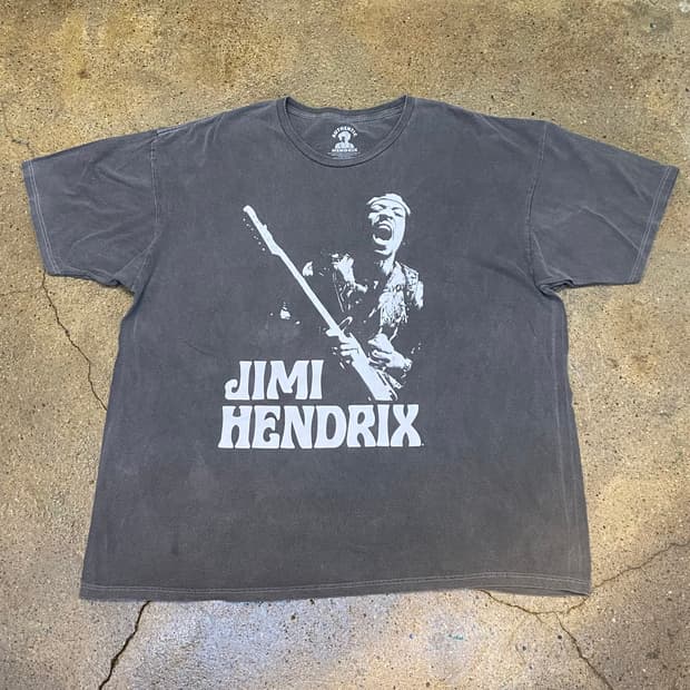 레어) 미국 빈티지 빅사이즈 지미 핸드릭스 프린팅 반팔티 락티셔츠
