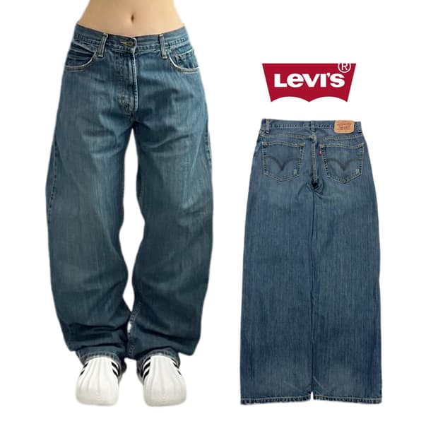 리바이스 00s 559 새깅 워싱 스케이터 데님팬츠