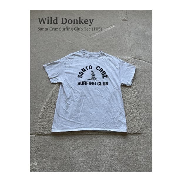 와일드 동키 Santa Cruz Surfing Club Tee (105)