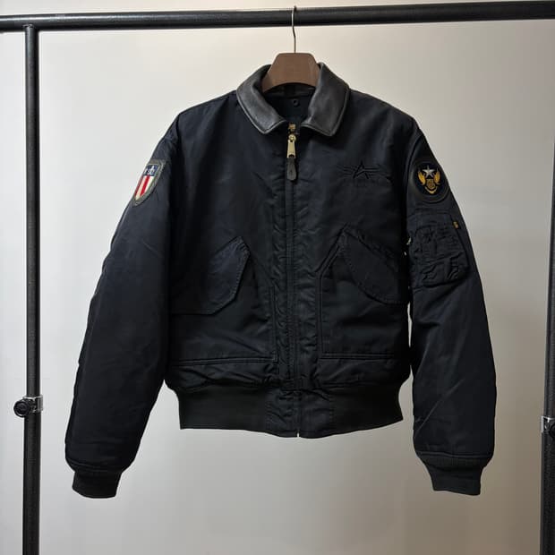 (L) 90s 알파인더스트리 CWU-45P 플라이트 ma-1 봄버 USA