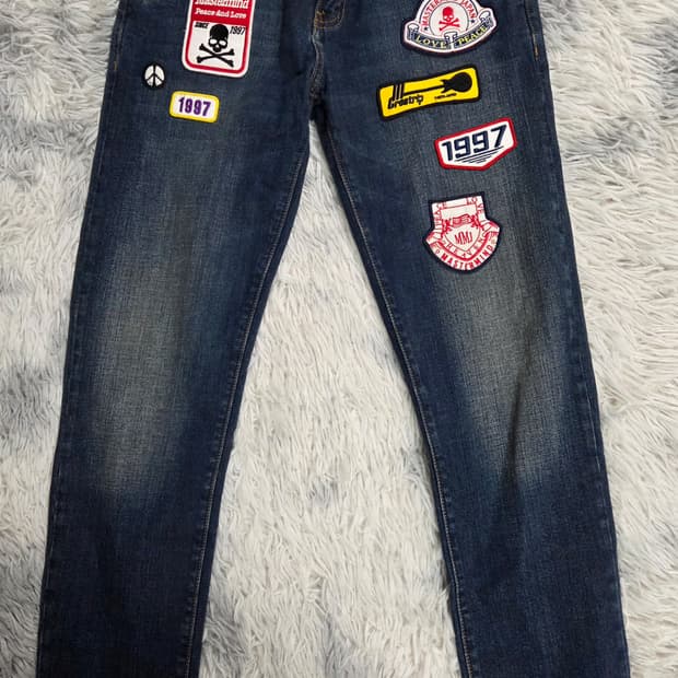 마스터마인드 재팬 데님 패치 청바지