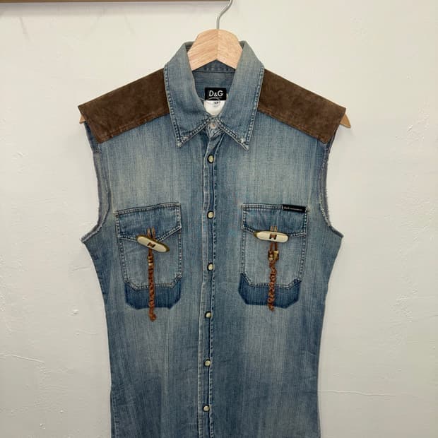 Dolce & Gabbana Western Denim Vest