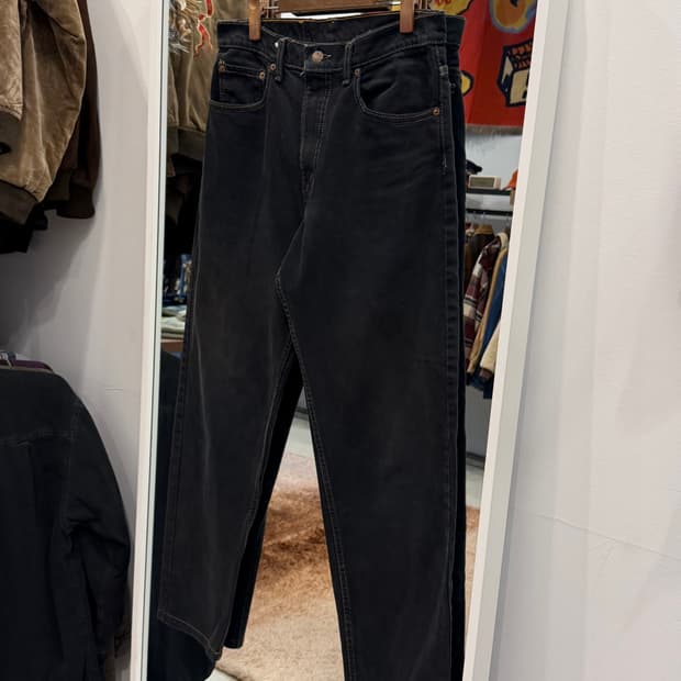 90s Levis 리바이스 550 흑청 데님 팬츠 (31) (USA)