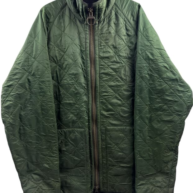 바버 퀄팅 카키 집업1351