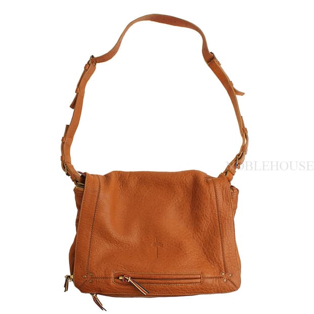 제롬 드레이퓌스 카멜브라운 램스킨 숄더백