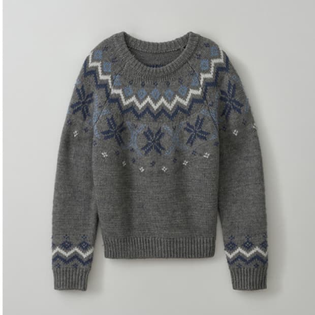 로라로라 노르딕 니트 그레이