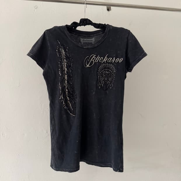 Buckaroo native skull graphic tee