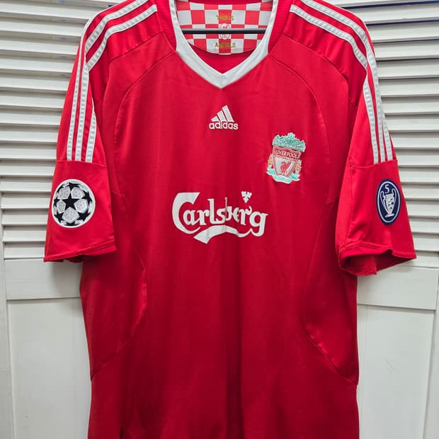 리버풀 08-10 제라드 아디다스 챔스 유니폼