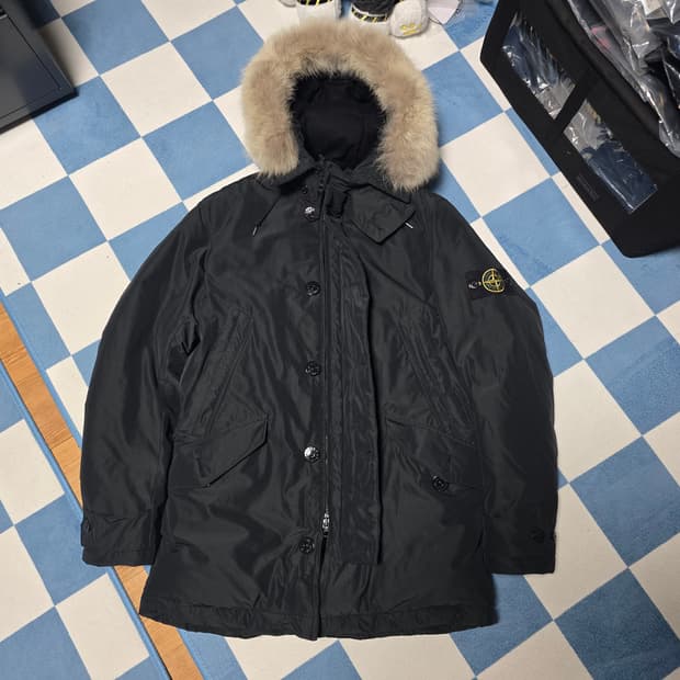 [M] 스톤아일랜드 마이크로랩스 다운 퍼 패딩 자켓