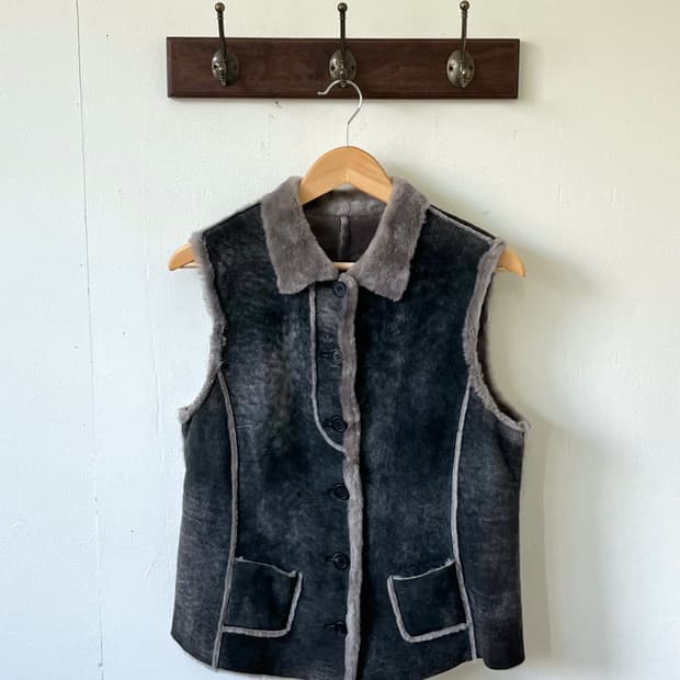 ville d’azur 스웨이드 퍼 베스트