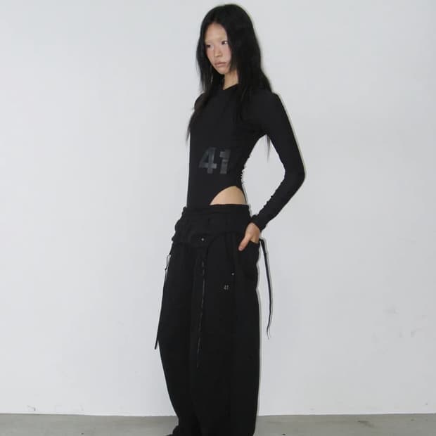 41프레이 Layered Sweatpants / Black