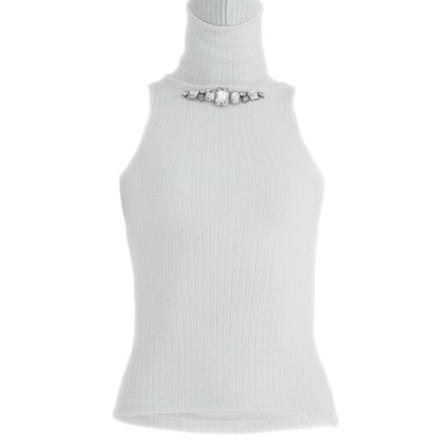 구해요) 베이비메탈클럽 베메클 럭스젬 하이넥 탑 화이트