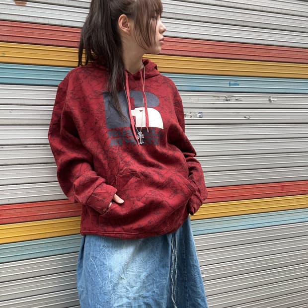 90s RUSSELL 올드스쿨 타이다이 버건디 후디