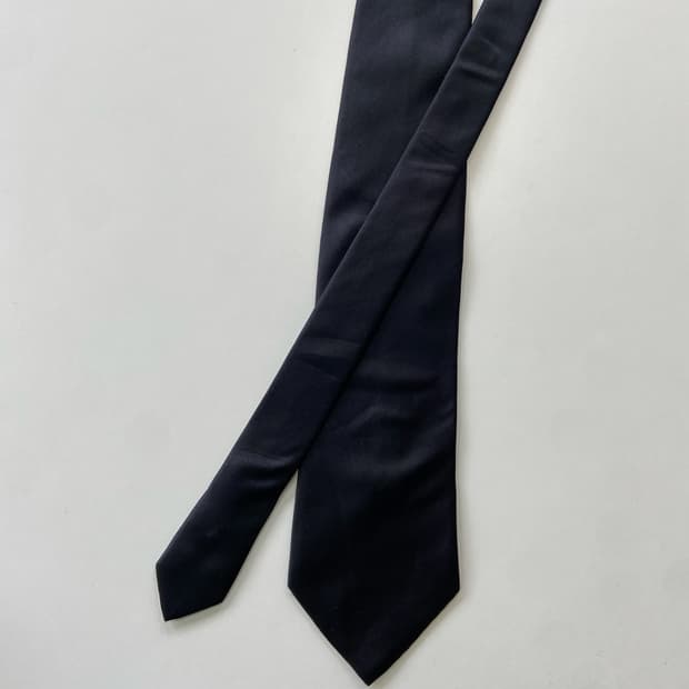 BELLUMORE 블랙 100실크넥타이