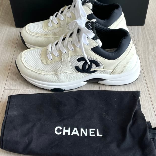 샤넬 CC로고 스니커즈 테니스화 런닝화 G38299 35.5사이즈