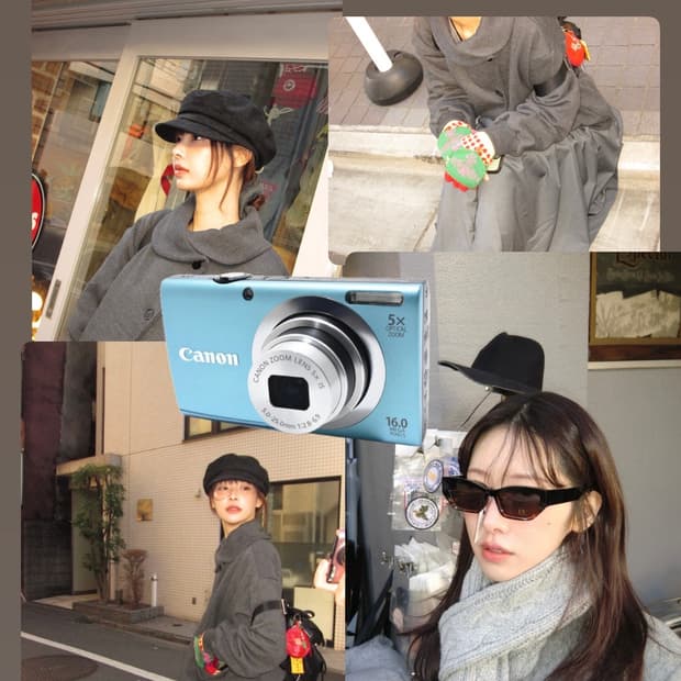 빈티지 디지털 카메라 캐논 파워샷 A2400 IS