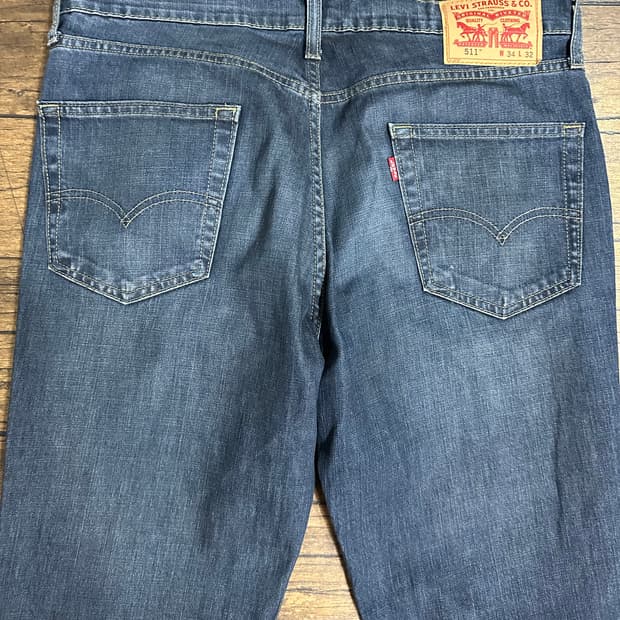 리바이스 Levis 511 진청 슬림 스트레이트 데님팬츠 실측33