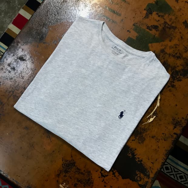 폴로랄프로렌 그레이 롱 슬리브 긴팔 쭉티 남성 105 사이즈 