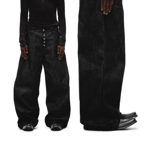 [L] RAW DENIM JAPANESE LOOSE FIT BLACK