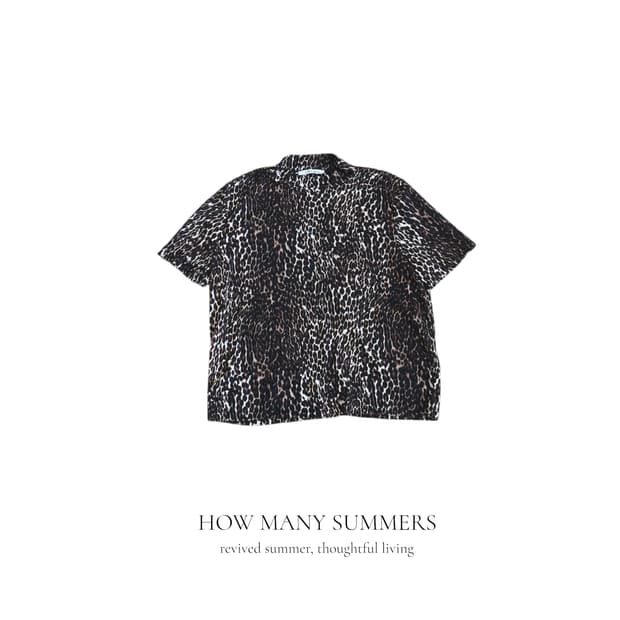 자라(ZARA) 호피 레오파드 반팔 티셔츠 