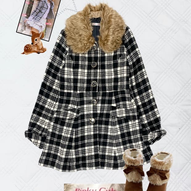 ꒰ঌ 쿠앤크 맛 로걀 퍼 코트 ໒꒱