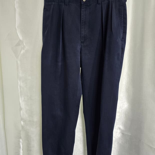 폴로랄프로렌 네이비 플리츠 면바지 (1936)