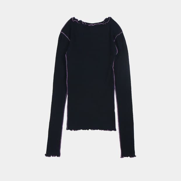 베이스레인지 Vein Long Sleeve Tee / Murano Nav