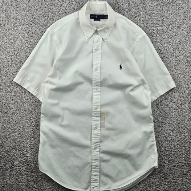폴로랄프로렌 화이트 반팔 셔츠 ( M ) / 12535