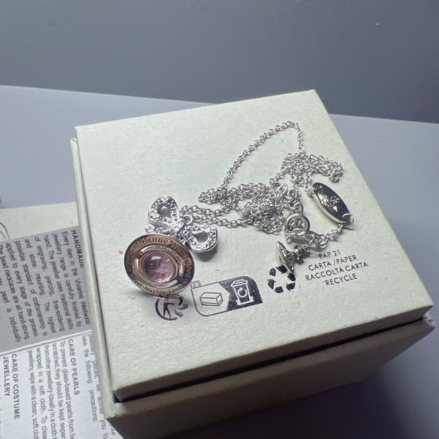 비비안웨스트우드 옥타비에 리본 목걸이