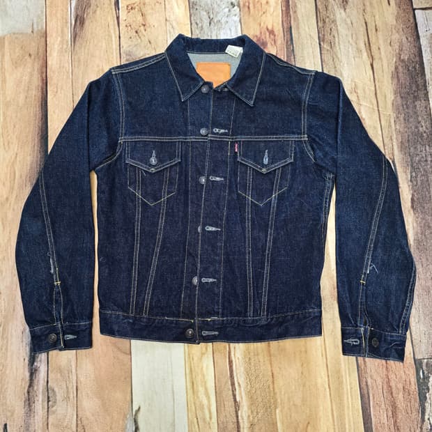 Japan NYLON 생지데님 트러커자켓 S