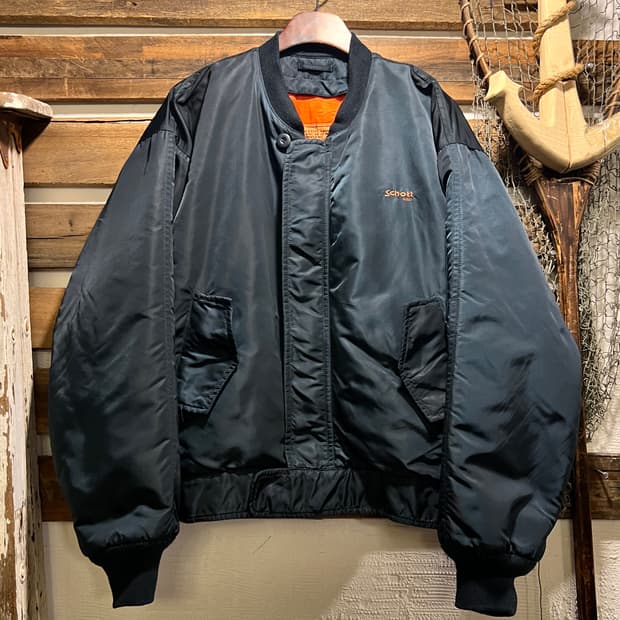 [L]SCHOTT USA 쇼트 MA-1 네이비 항공점퍼