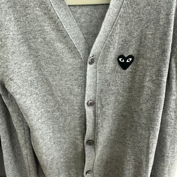 꼼데 가디건 그레이 XL