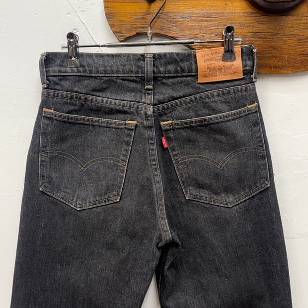 90s Japan Levi's 626 Black Denim Pants
