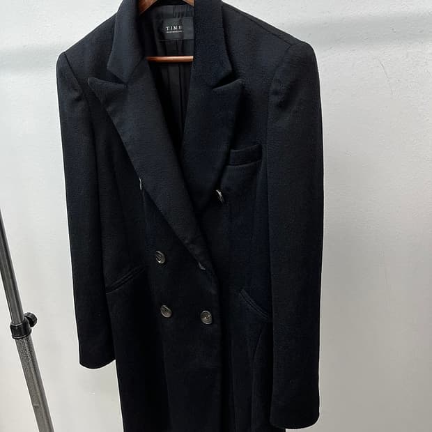 여) 타임 캐시미어100% 코트 
