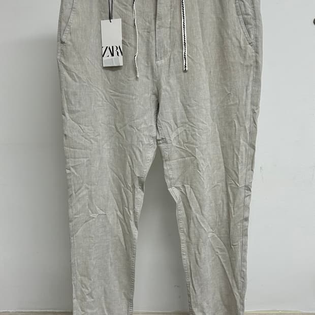 ZARA 린넨 팬츠 베이지 L