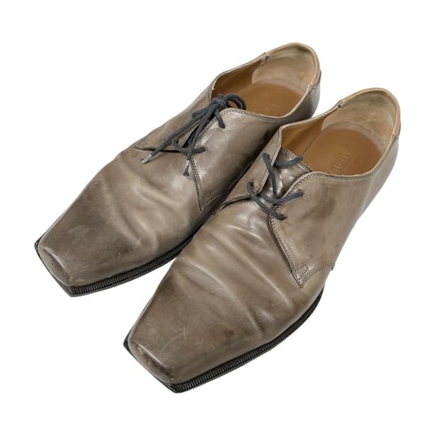 알랙산더 맥퀸 워시드 레더 슈즈