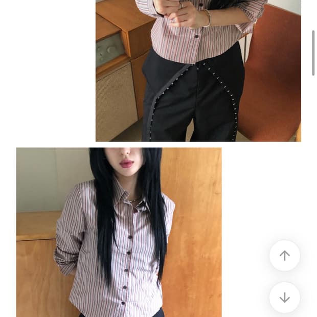 [새상품] 루프온 피버 스트라이프 셔츠