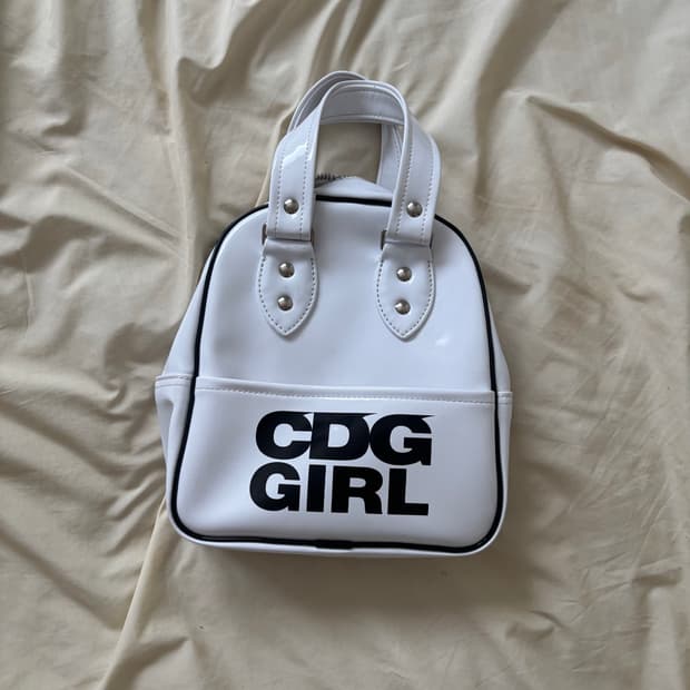 comme des garcons girl totebag white