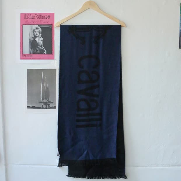 로베르토 카발리 울 머플러 