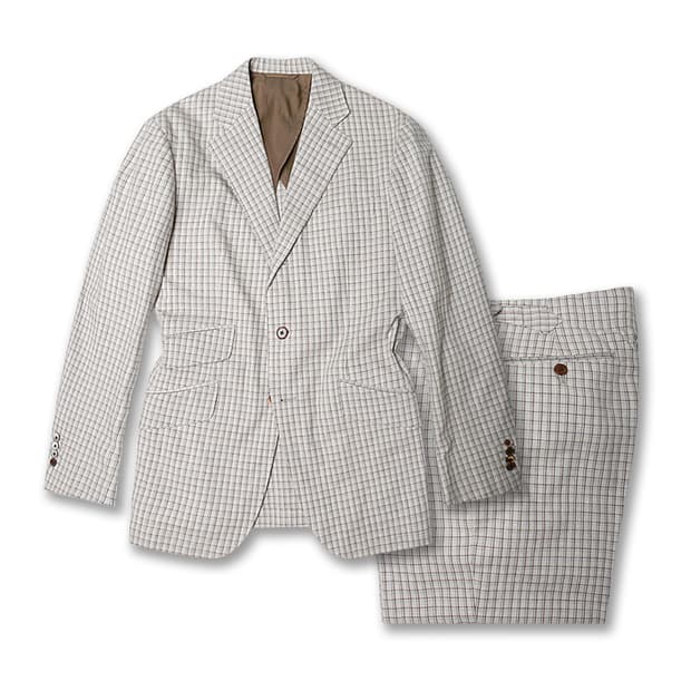 카모시타 [Camoshita] Cotton Check Suit
