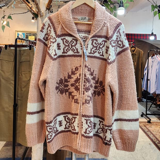 Piko 피코 울 코위찬 빈티지 스웨터 집업